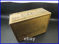 Art Deco Cigarette Box Humidor Cedar Lined Box Cherubs