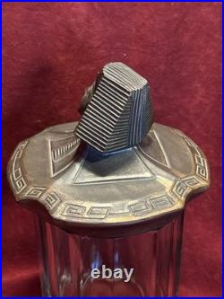 Art Deco Egyptian Revival Pharoah Head Tobacco Jar Humidor c. 1930