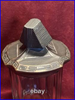 Art Deco Egyptian Revival Pharoah Head Tobacco Jar Humidor c. 1930