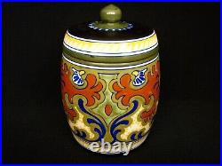 Art Deco Holland Gouda Pottery Rhodian Tobacco Humidor