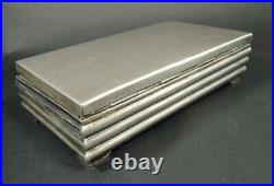 Art Deco Hungary Solid Silver 800 Ag. Humidor Cigar Box