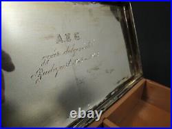 Art Deco Hungary Solid Silver 800 Ag. Humidor Cigar Box