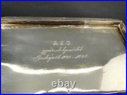 Art Deco Hungary Solid Silver 800 Ag. Humidor Cigar Box