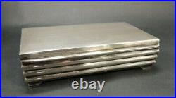 Art Deco Hungary Solid Silver 800 Ag. Humidor Cigar Box