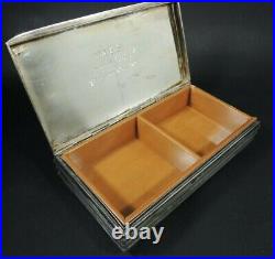 Art Deco Hungary Solid Silver 800 Ag. Humidor Cigar Box