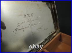 Art Deco WWII AEG- Hungary Solid Silver 800 Ag. Humidor Cigar Box Art Deco WWII AEG- Hungary Solid Silver 800 Ag. Humidor Cigar Box