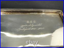 Art Deco WWII AEG- Hungary Solid Silver 800 Ag. Humidor Cigar Box Art Deco WWII AEG- Hungary Solid Silver 800 Ag. Humidor Cigar Box
