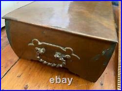 Arts & Crafts Mission hammered copper Stickley Cigar humidor jewelry box c1910