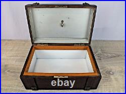 Arts and Crafts Mission Oak Cigar Humidor Original Finish with Glass Interior