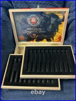 Arturo Fuente Don Carlos Sangre De Toro Corazon Con Cojones Humidor Cigar Box