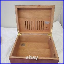 Ashton Savoy Executive Humidor with Big Ring Gauge Double Guillotine Cigar Cutter