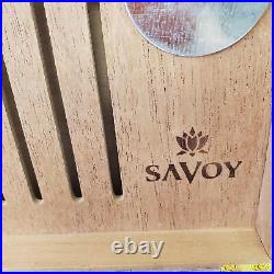 Ashton Savoy Executive Humidor with Big Ring Gauge Double Guillotine Cigar Cutter