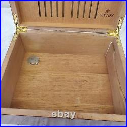 Ashton Savoy Executive Humidor with Big Ring Gauge Double Guillotine Cigar Cutter