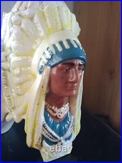 Austrian Metallica Amphora Native American Indian Humidor Tobacco Jar