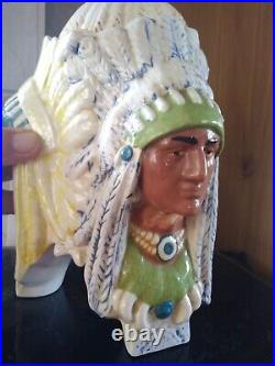 Austrian Metallica Amphora Native American Indian Humidor Tobacco Jar