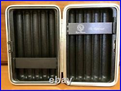 Auth N. Mint Zero Halliburton Humidor Cigar Case Cigarette Vintage JAPAN Used