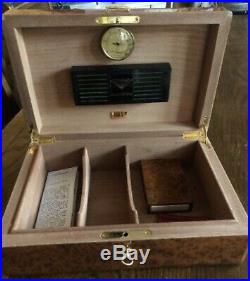 Authentic Vintage Rare Dupont Humidor Wood Excellent Condition