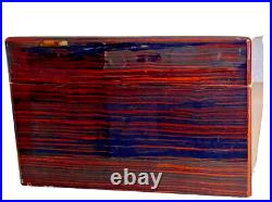 Avo Uvezian Humidor Macassar Vavona Wood Large 15 x 10.5 x 7 inches GR