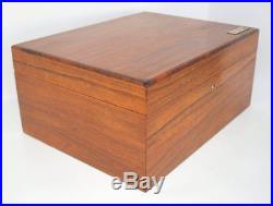 BEST Clean Vintage Alfred DUNHILL 50 Cigar Humidor Copper Interior