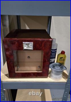 Bald Eagle Cedar Humidor Cigar Desktop Box Cehumidors Large Capacity Cigar Box