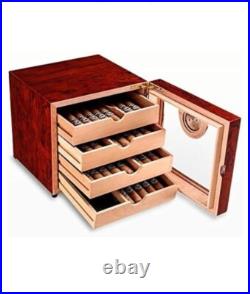 Bald Eagle Cedar Humidor Cigar Desktop Box Cehumidors Large Capacity Cigar Box