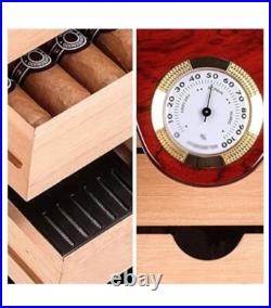 Bald Eagle Cedar Humidor Cigar Desktop Box Cehumidors Large Capacity Cigar Box