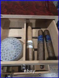 Bald Eagle Cedar Humidor Cigar Desktop Box Cehumidors Large Capacity Cigar Box