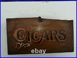 Barn Find Victorian Hand-painted Shop Counter / Waiters Cigar Humidor / Box