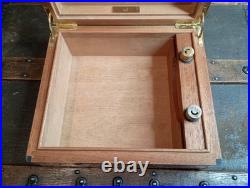 Beautiful Vintage Alfred Dunhill Rosewood Cigar Humidor Desktop Box