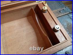 Beautiful Vintage Alfred Dunhill Rosewood Cigar Humidor Desktop Box