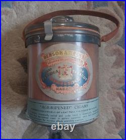 Benson & Hedges Cigar Jar/Humidor Mint Condition with Original Tax Stamp