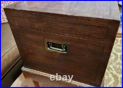 Benson & Hedges Humidor Early 1900s Cigar With Base Antique English Wood