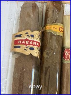 Benson & Hedges vtg 1912 glass humidor cigars coronas cuban habana