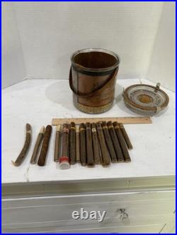 Benson & Hedges vtg 1912 glass humidor cigars coronas cuban habana
