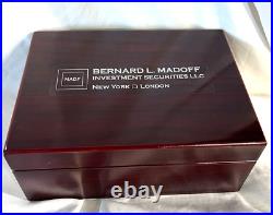 Bernard Madoff Bernie Cigar Humidor with extras included and FREE SHIPPING