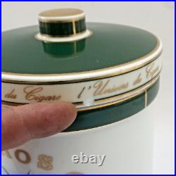 Bernardaud Limoges Humidor- Gerard Pere Et Fils -Porcelain-France-Geneve