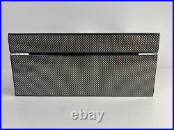 Bey-Berk 50 Carbon Fiber Sero Cigar Humidor Desk With Humidistat Box Office