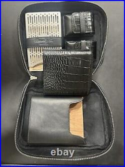 Bizard Havana Traveler Croco Pattern Black