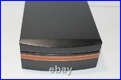 Black wood & leather Humidor 10 L X 7.25 W X 3.25 H