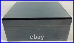 Blue & Black Savoy Humidor Cigar Holder Box