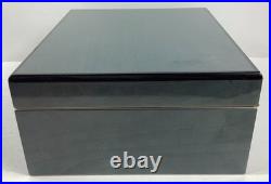 Blue & Black Savoy Humidor Cigar Holder Box
