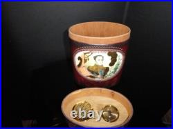 Bolivar Leather Cigar Storage Humidor Measures 9 L x 6.5 W x 4 D