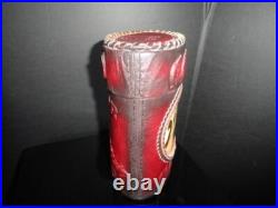 Bolivar Leather Cigar Storage Humidor Measures 9 L x 6.5 W x 4 D
