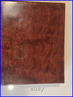 Burlwood Humidor Credo Precision 7 Humidifier Analog Hygrometer Spanish Cedar
