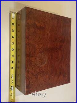 Burlwood Humidor Credo Precision 7 Humidifier Analog Hygrometer Spanish Cedar