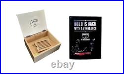 CAMACHO CIGARS 18 x 24 CIGAR METAL SMOKE SHOP ADVERTISING SIGN with HUMIDOR NIB