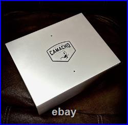 CAMACHO CIGARS 18 x 24 CIGAR METAL SMOKE SHOP ADVERTISING SIGN with HUMIDOR NIB