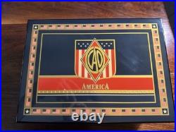 CAO AMERICA Series Humidor High Gloss Wood Cigar Box Patriotic Flags Eagle