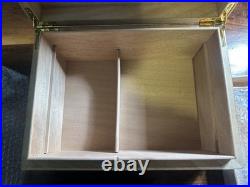 CAO AMERICA Series Humidor High Gloss Wood Cigar Box Patriotic Flags Eagle