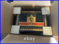 CAO AMERICA Series Humidor High Gloss Wood Cigar Box Patriotic Flags Eagle